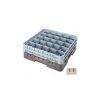 Cambro 25S534184 - Camrack Glass Rack Low Profile 25 Compartments 6-1/8" Max. Height Beige - Pkg Qty 4