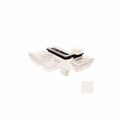 Cambro 38CW148 - Camwear Food Pan, Plastic, 1/3 Size, 8" Deep, Polycarbonate, White, NSF - Pkg Qty 6