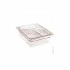 Cambro 40CWCHN135 - Camwear Food Pan Cover, 1/4 Size, Notched, With Handle, Polycarbonate, Clear - Pkg Qty 6