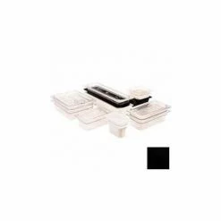Cambro 46CW110 - Camwear Food Pan, Plastic, 1/4 Size, 6" Deep, Polycarbonate, Black, NSF - Pkg Qty 6