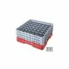 Cambro 49S1114151 - Camrack Glass Rack 49 Compartments 11-3/4" Max. Height, Soft Gray, NSF - Pkg Qty 2