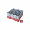 Cambro 49S638163 - Camrack Glass Rack 49 Compartments 6-7/8" Max. Height, Red, NSF - Pkg Qty 3