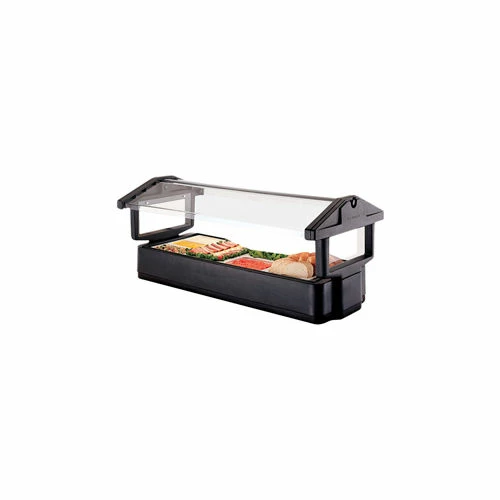 Cambro 4FBRTT110 - Tabletop Salad Bar, 51"L x 27"H, Table Top, 4-Pan Size, Breathguard, Black
