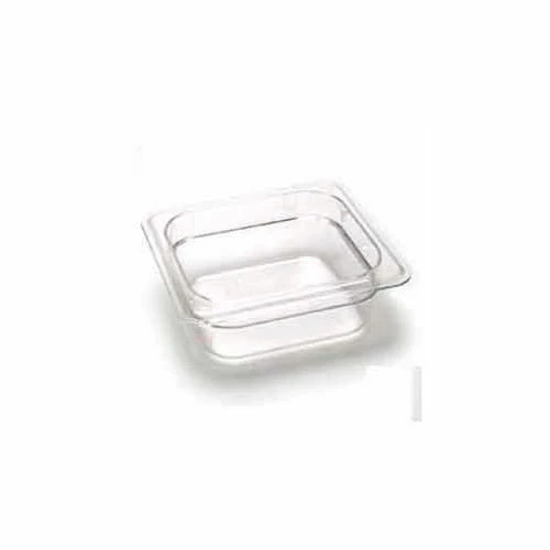 Cambro 62CW135 - Camwear Food Pan, Plastic, 1/6 Size, 2-1/2" Deep, Polycarbonate, Clear, NSF - Pkg Qty 6
