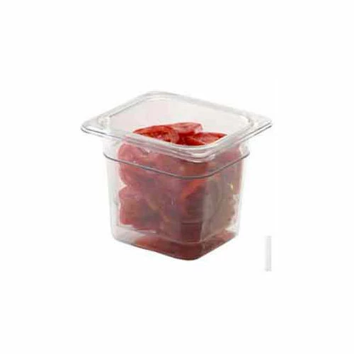 Cambro 63CLRCW135 - Camwear Colander, 3" Deep, Clear Polycarbonate, Fits 1/6 Size Food Pans - Pkg Qty 6