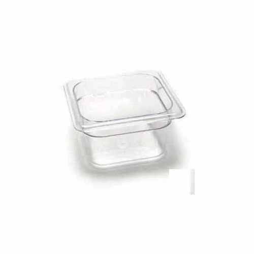 Cambro 64CW135 - Camwear Food Pan, Plastic, 1/6 Size, 4" Deep, Polycarbonate, Clear, NSF - Pkg Qty 6
