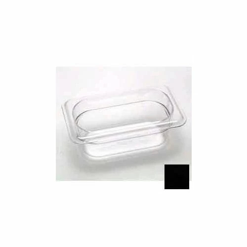 Cambro 92CW110 - Food Pan, Plastic, 1/9 Size, 2-1/2" Deep, Black - Pkg Qty 6