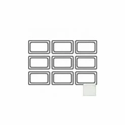 Cambro 94PP190 - Food Pan, 1/9 Size, 4" Deep, Translucent - Pkg Qty 6