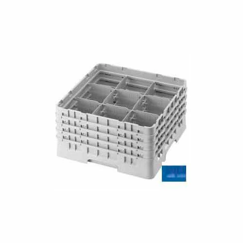 Cambro 9S1114168 - Camrack Glass Rack 9 Compartments 11-3/4" Max. Height Blue NSF - Pkg Qty 2