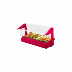 Cambro BBR720158 - Buffet Bar with Sneeze Guard 24 x 73, Hot Red
