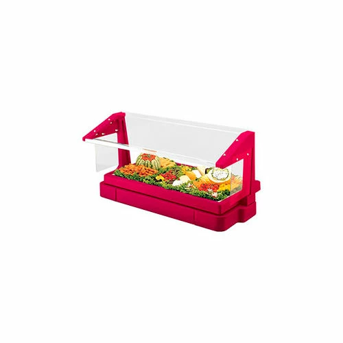 Cambro BBR720158 - Buffet Bar with Sneeze Guard 24 x 73, Hot Red