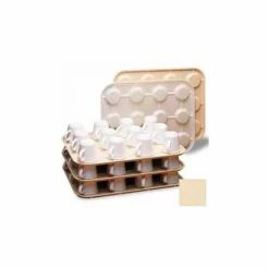 Cambro KK1200133 - Kup Keeper, 13-15/16" x 17-7/8", Holds 12 Cups, Stackable, Regal Plastic, Beige - Pkg Qty 12