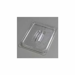 Carlisle 10230U07 - Topnotch® Universal Handled Lid 12-3/4" x 10-3/8", Clear - Pkg Qty 6