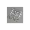 Carlisle 10311U07 - Topnotch® Universal Handled Notched Lid 6-3/4" x 6-3/8", Clear - Pkg Qty 6
