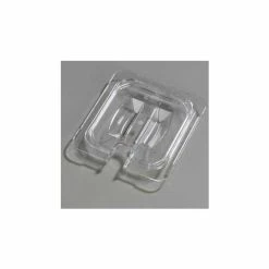 Carlisle 10311U07 - Topnotch® Universal Handled Notched Lid 6-3/4" x 6-3/8", Clear - Pkg Qty 6