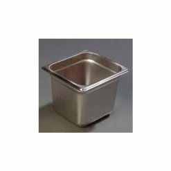 Carlisle 607166 - Durapan™ Light Gauge 1/6 Size Pan 6-7/8" x 6-1/4" x 6" Deep - Pkg Qty 6