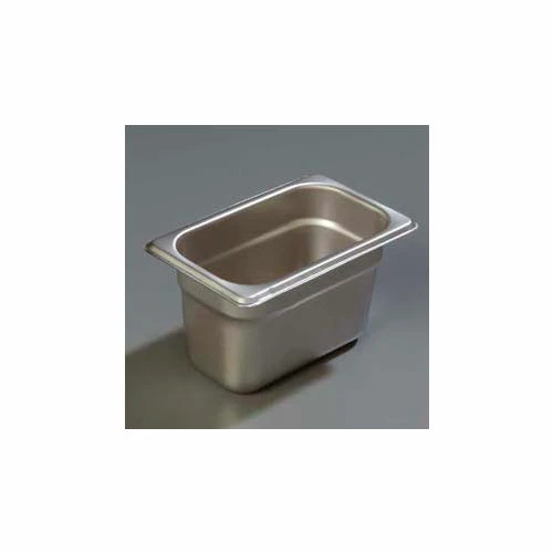 Carlisle 607194 - Durapan™ Light Gauge One-Ninth Size Pan 6-7/8" x 4-1/4" - Pkg Qty 6