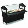 Carlisle 661103 - Six Star™ Portable W/Storage & Legs, 6 ft, Black