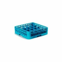 Carlisle RC20-114 - Opticlean™ 20-Compartment Cup Rack W/ 1 Open Extender, Carlisle Blue - Pkg Qty 4