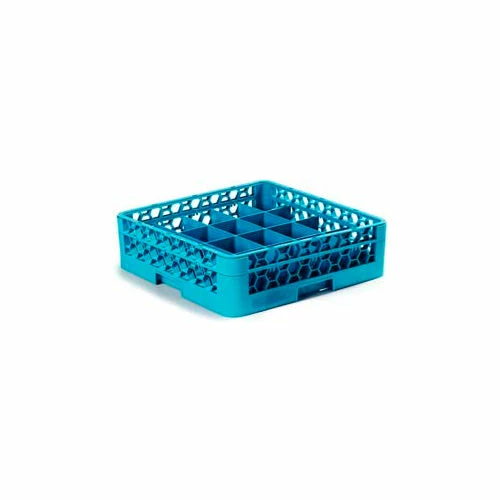 Carlisle RC20-114 - Opticlean™ 20-Compartment Cup Rack W/ 1 Open Extender, Carlisle Blue - Pkg Qty 4