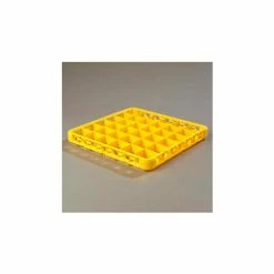 Carlisle RE36C04 - Opticlean™ 36-Compartment Divided Glass Rack Extender, Yellow - Pkg Qty 6