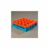 Carlisle RG16-1C412 - Opticlean™ 16-Compartment Glass Rack W/ 1 Extender, Orange-Carlisle Blue - Pkg Qty 4