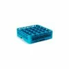 Carlisle RG25-114 - Opticlean™ 25-Compartment Glass Rack W/ 1 Extender, Carlisle Blue - Pkg Qty 4