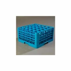 Carlisle RG25-414 - Opticlean™ 25-Compartment Glass Rack W/ 4 Extenders, Carlisle Blue - Pkg Qty 2