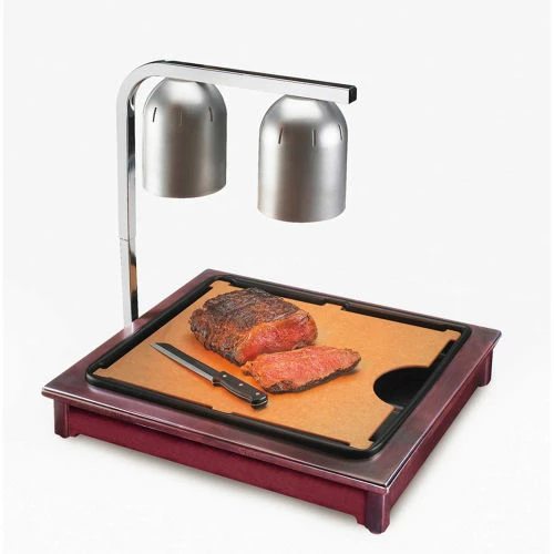 Cal-Mil 810-52 Cut-Mate High Heat Carving Station 22"W x 18"D x 4"H Dark Wood