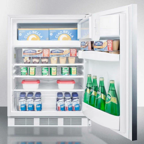 Summit Appliance Summit-ADA Compliant Built-In Undercounter Refrigerator-Freezer, 5.1 Cu. Ft, 24"W - Image 4