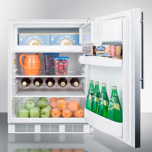 Summit Appliance Summit-Freestanding Counter Height Refrigerator-Freezer, 5.1 Cu. Ft., 24" Wide - Image 4