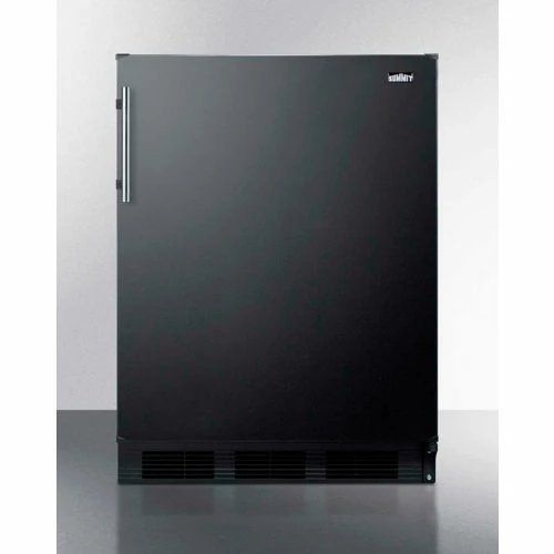 Summit Appliance Summit-ADA Compliant Built-In Undercounter Refrigerator-Freezer, 5.1 Cu. Ft, 24"W