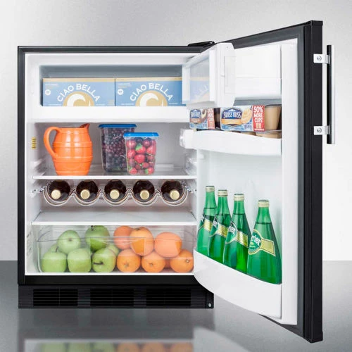 Summit Appliance Summit-ADA Compliant Built-In Undercounter Refrigerator-Freezer, 5.1 Cu. Ft, 24"W - Image 4