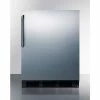 Summit Appliance Summit-ADA Compliant Built-In Undercounter Refrigerator-Freezer, 5.1 Cu. Ft, 24"W