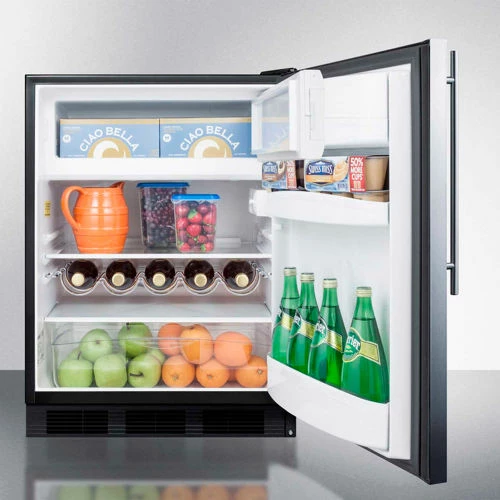 Summit Appliance Summit-ADA Compliant Freestanding Refrigerator-Freezer, 5.1 Cu. Ft., 24" Wide - Image 4