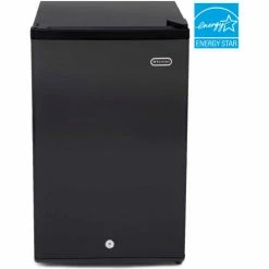 Whynter Counter Height Upright Freezer With Lock, Solid Door, 3 Cu. Ft., Black