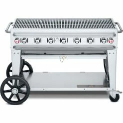 Crown Verity Rental Mobile Grill 48" LP - Double Inlet - RCB-48