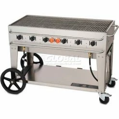 Crown Verity Rental Mobile Grill 48" LP - Single Inlet - RCB-48-SI