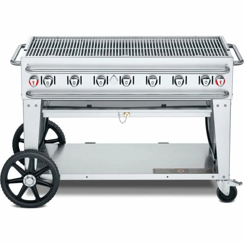 Crown Verity Rental Mobile Grill 48" LP - Double Inlet - RCB-48