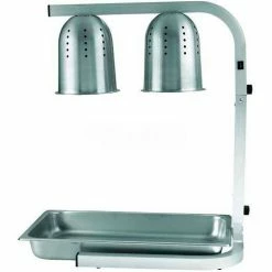 Winco EHL-2 Heat Lamp W/Two Bulbs, 250W, Aluminum, 120V, 60Hz