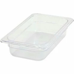 Winco SP7402 1/4-Size Food Pan, 2-1/2"H, -40°F to 210°F, Polycarbonate - Pkg Qty 12