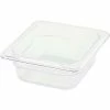 Winco SP7602 1/6-Size Food Pan, 2-1/2"H, -40°F to 210°F, Polycarbonate - Pkg Qty 12