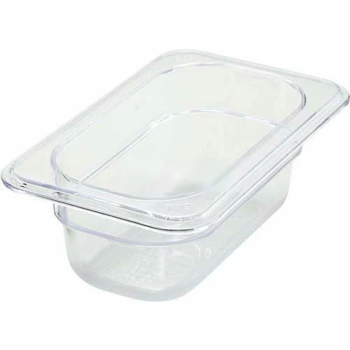 Winco SP7902 1/9-Size Food Pan, 2-1/2"H, -40°F to 210°F, Polycarbonate - Pkg Qty 12