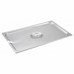 Winco SPCF Full-Size Slotted Cover for Steam Pans, Snap On Fit, Polypropylene, Dishwasher Safe - Pkg Qty 12