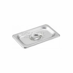 Winco SPCN 1/9-Size Slotted Cover for Steam Pans, Snap On Fit, Polypropylene, Dishwasher Safe - Pkg Qty 12