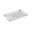 Winco SPCQ 1/4-Size Slotted Cover for Steam Pans, Snap On Fit, Polypropylene, Dishwasher Safe - Pkg Qty 12