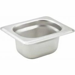 Winco SPJH-1802 Steam Pan, 1/18-size, 2"H - Pkg Qty 12