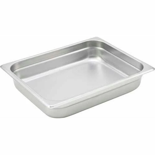Winco SPJH-202 Steam Pan, Half-size, 2-1/2"H - Pkg Qty 12