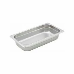 Winco SPJH-302 Steam Pan, 1/3-size, 2-1/2"H - Pkg Qty 12