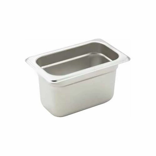 Winco SPJH-904 Steam Pan, 1/9-size, 4"H - Pkg Qty 12